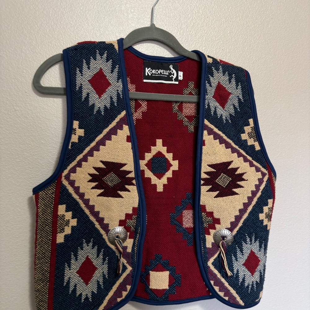 Vintage western Aztec vest